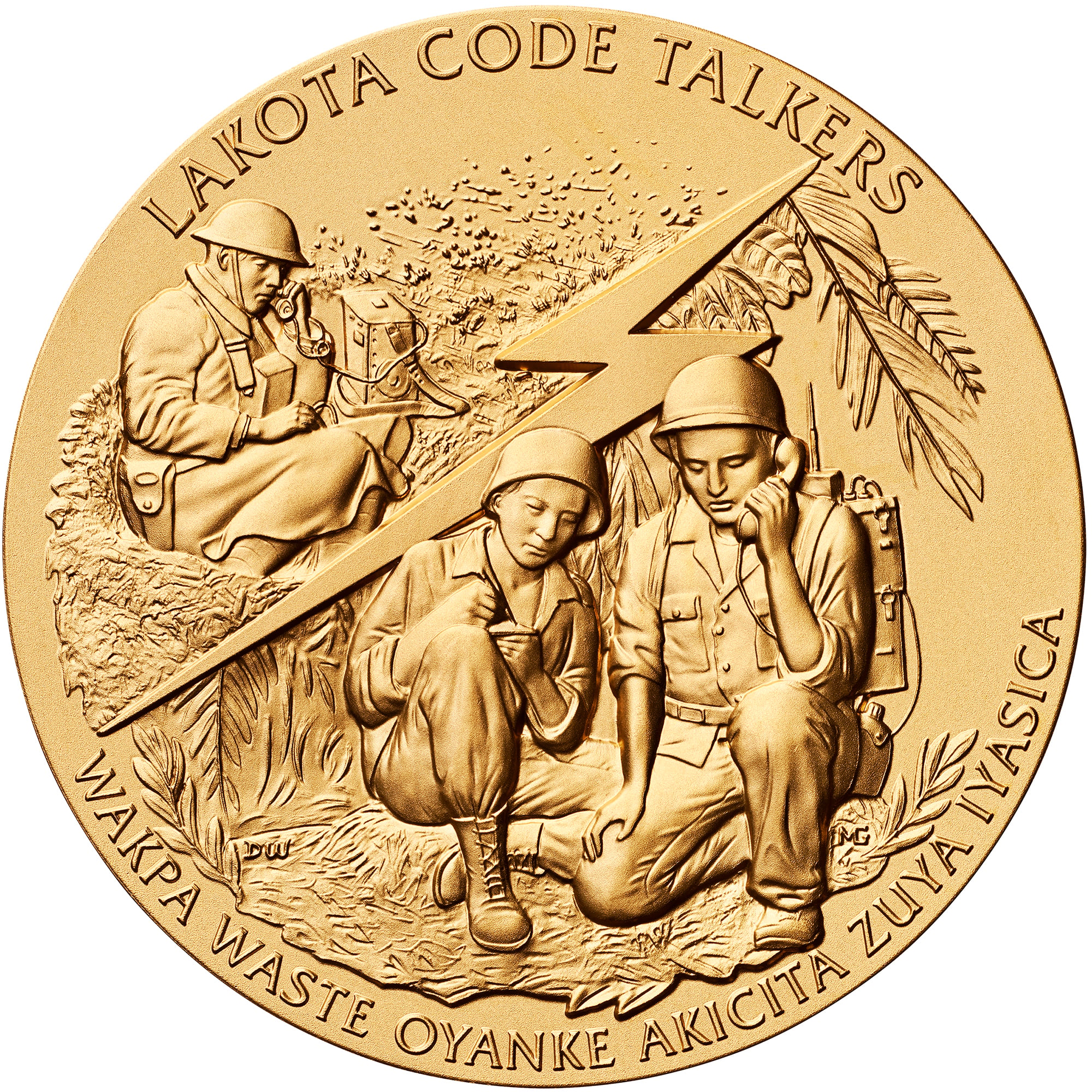 Cheyenne River Sioux Code Talkers Medal Obverse