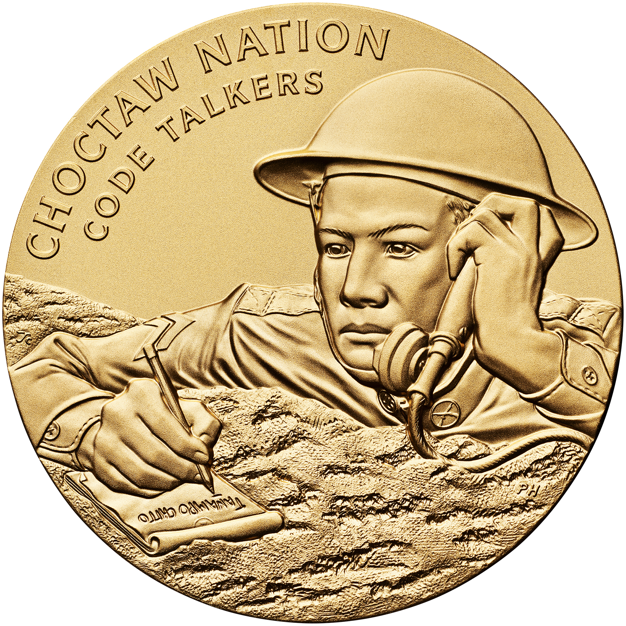 Choctaw Code Talkers Medal Obverse