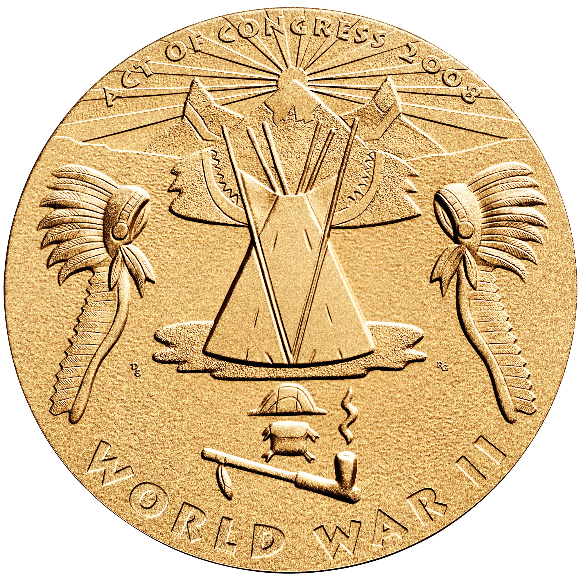 Crow Nation Code Talkers Medal Reverse