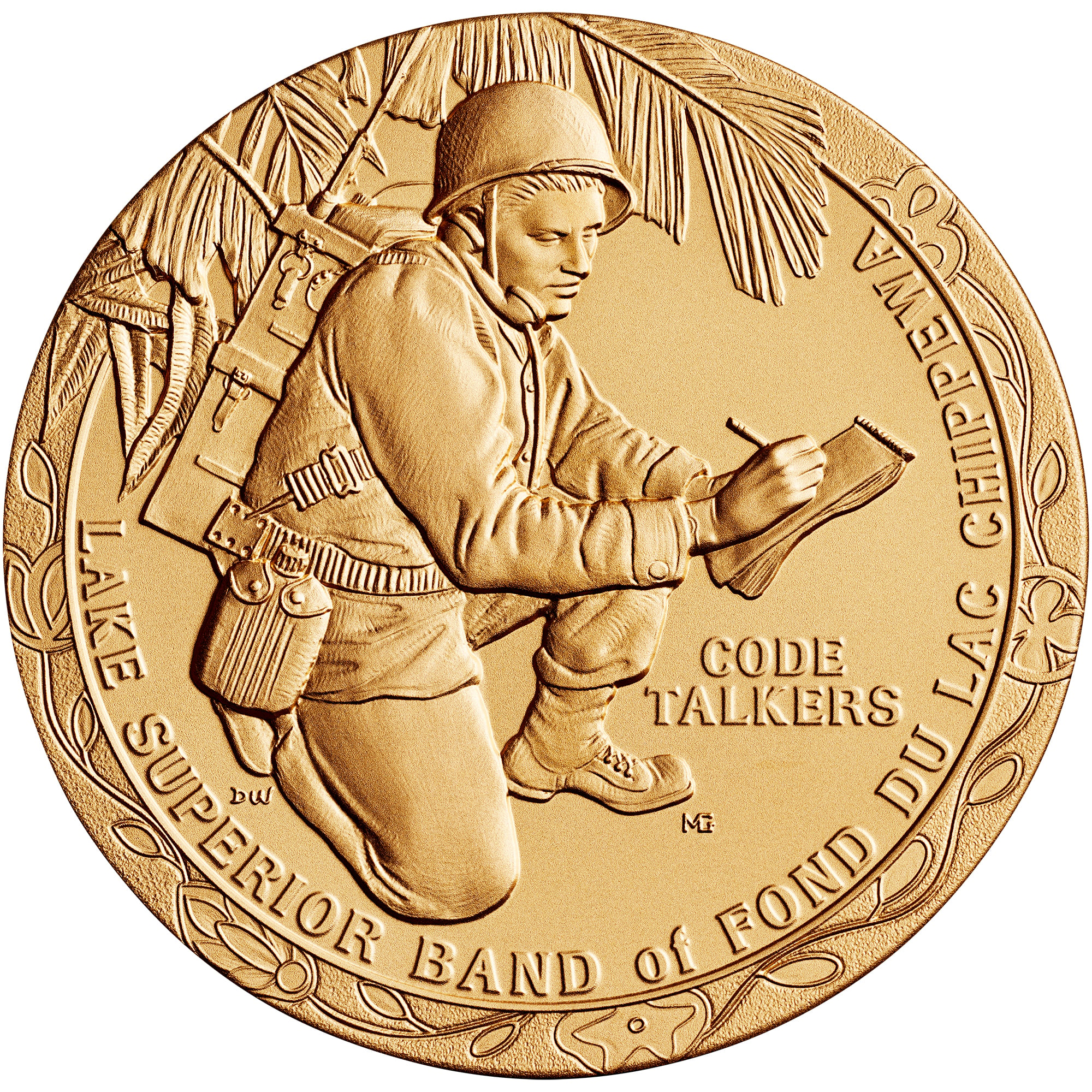 Fond du Lac Band Code Talkers Medal Obverse