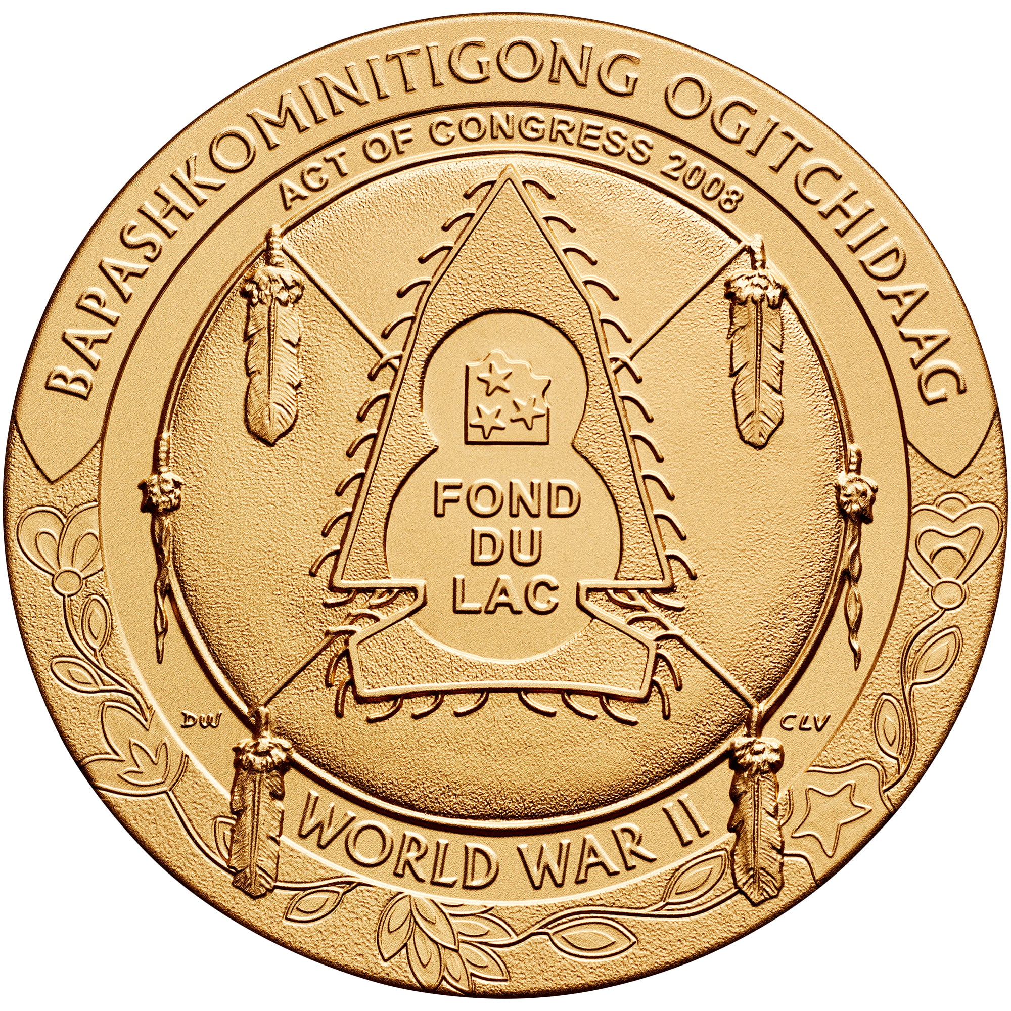 Fond du Lac Band Code Talkers Medal Reverse