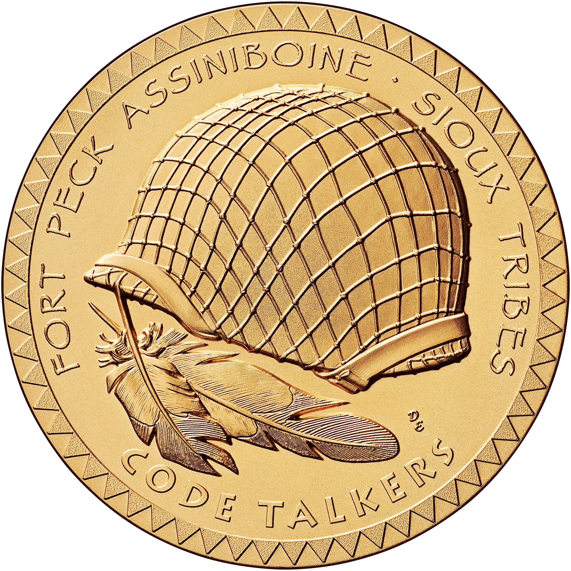 Fort Peck Assiniboine Code Talkers Medal Obverse