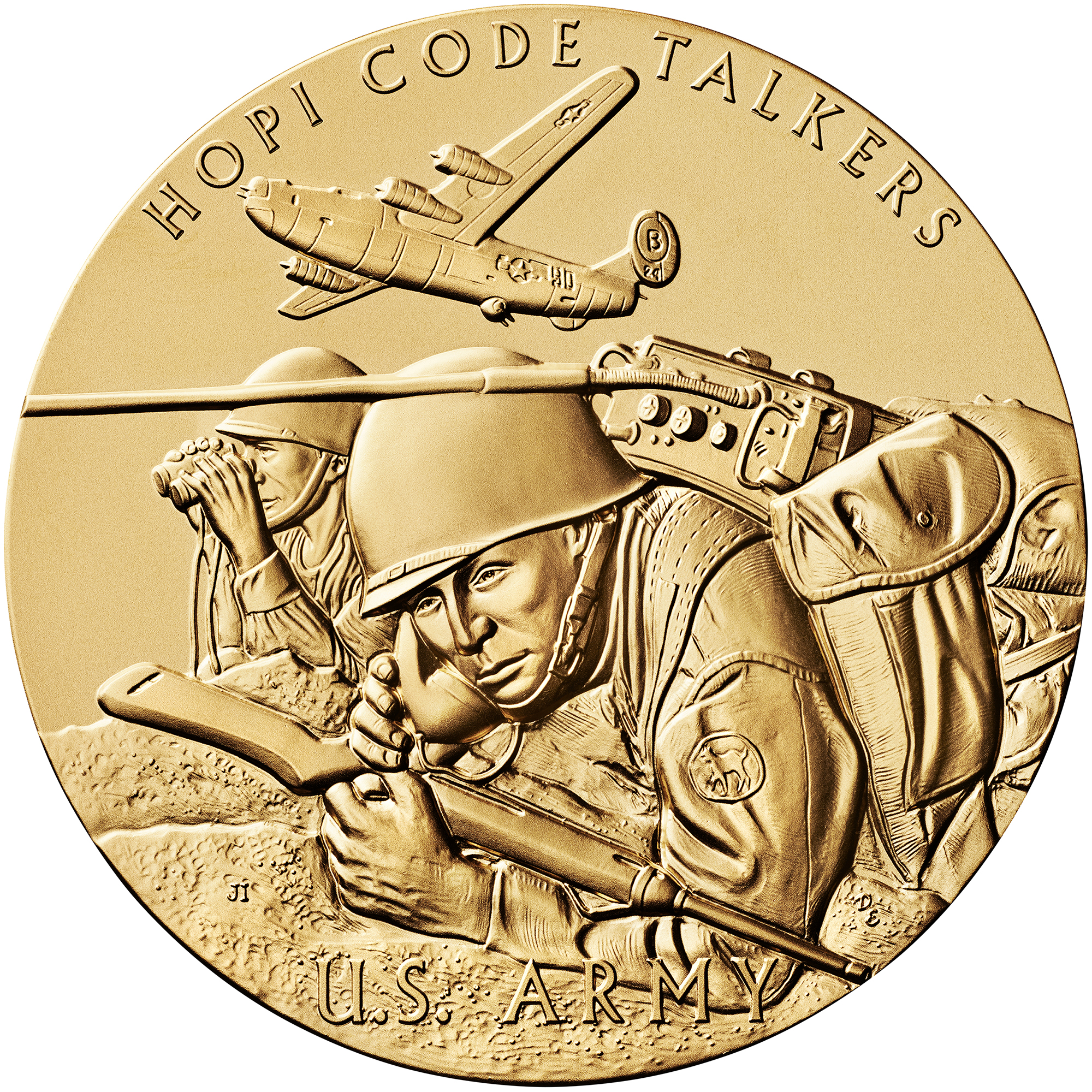 Hopi Tribe Code Talkers Medal Obverse