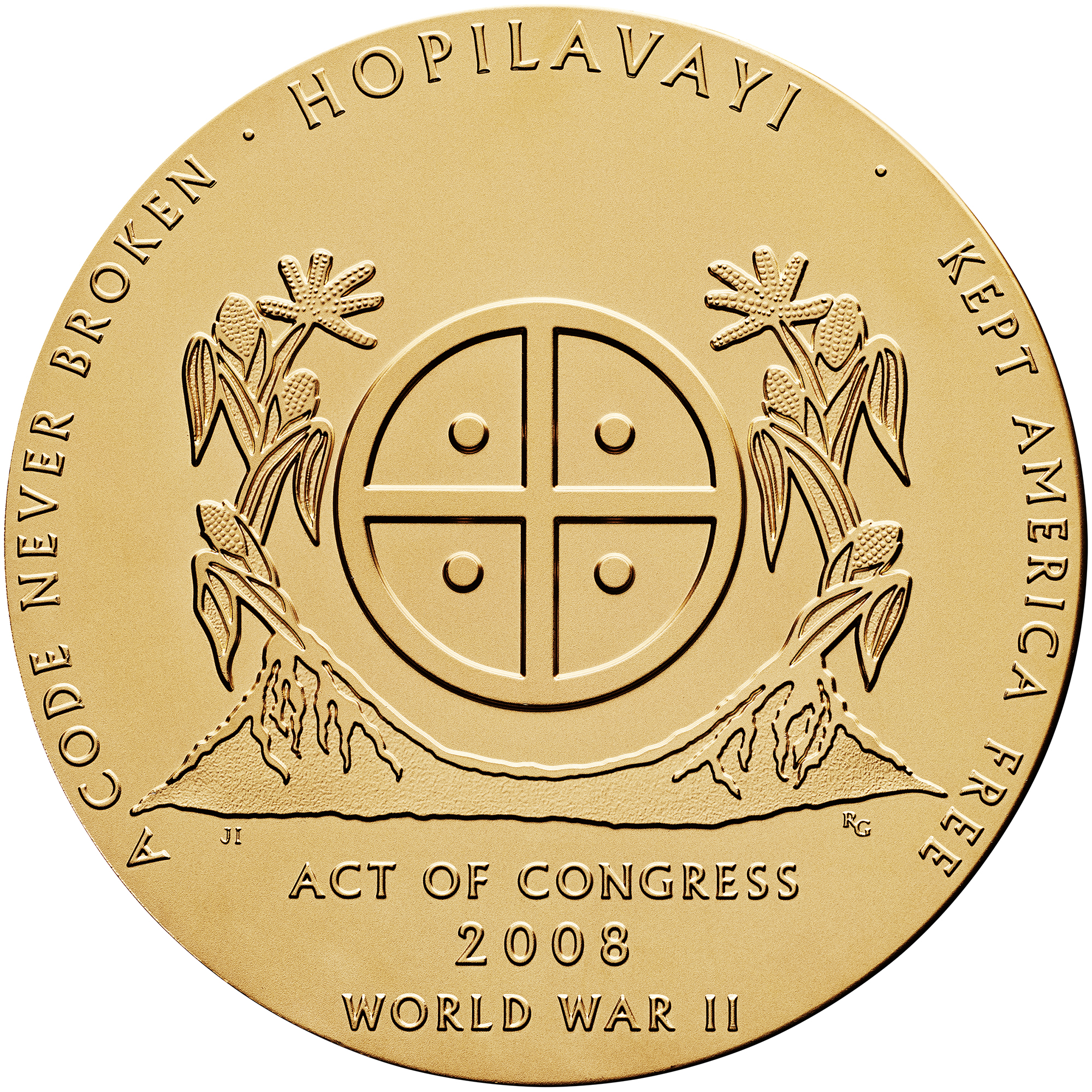 Hopi Tribe Code Talkers Medal Reverse