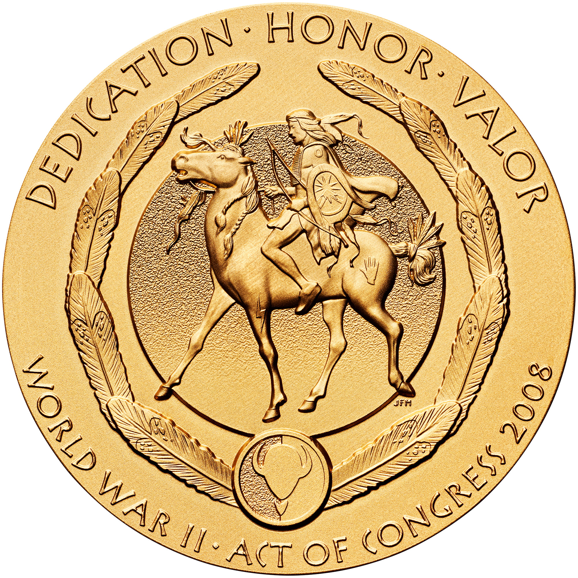 Kiowa Code Talkers Medal Reverse