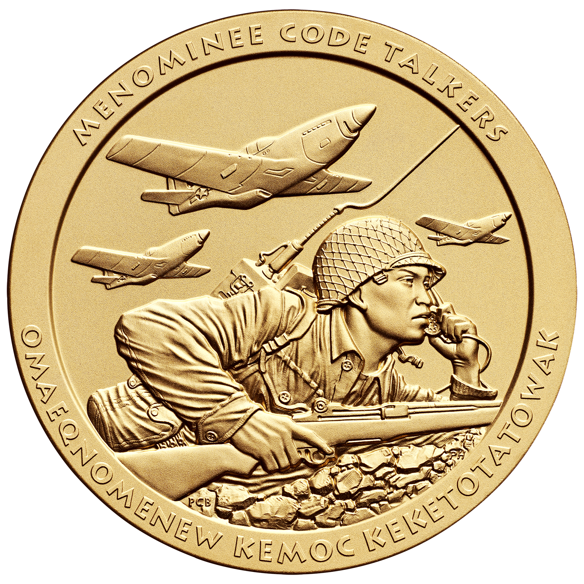 Menominee Code Talkers Medal Obverse