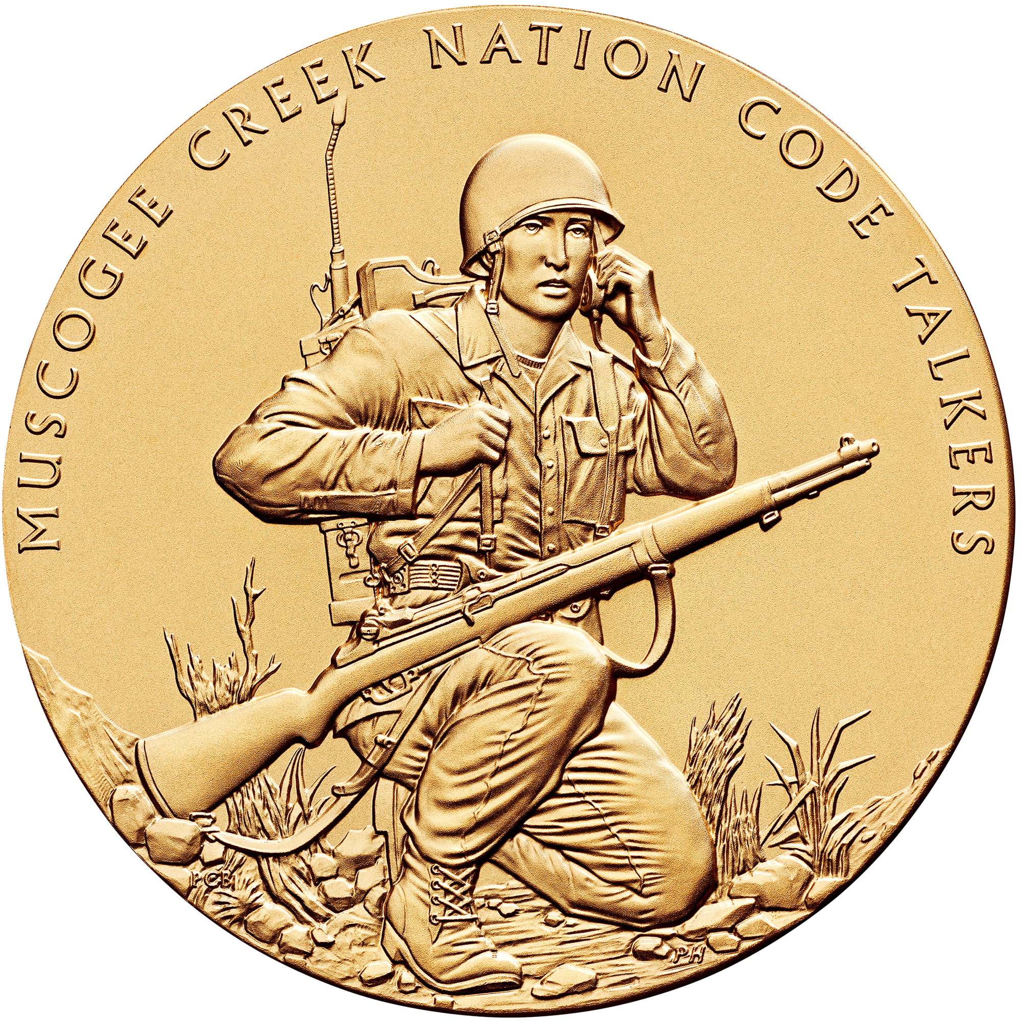 Muscogee Creek Code Talkers Obverse