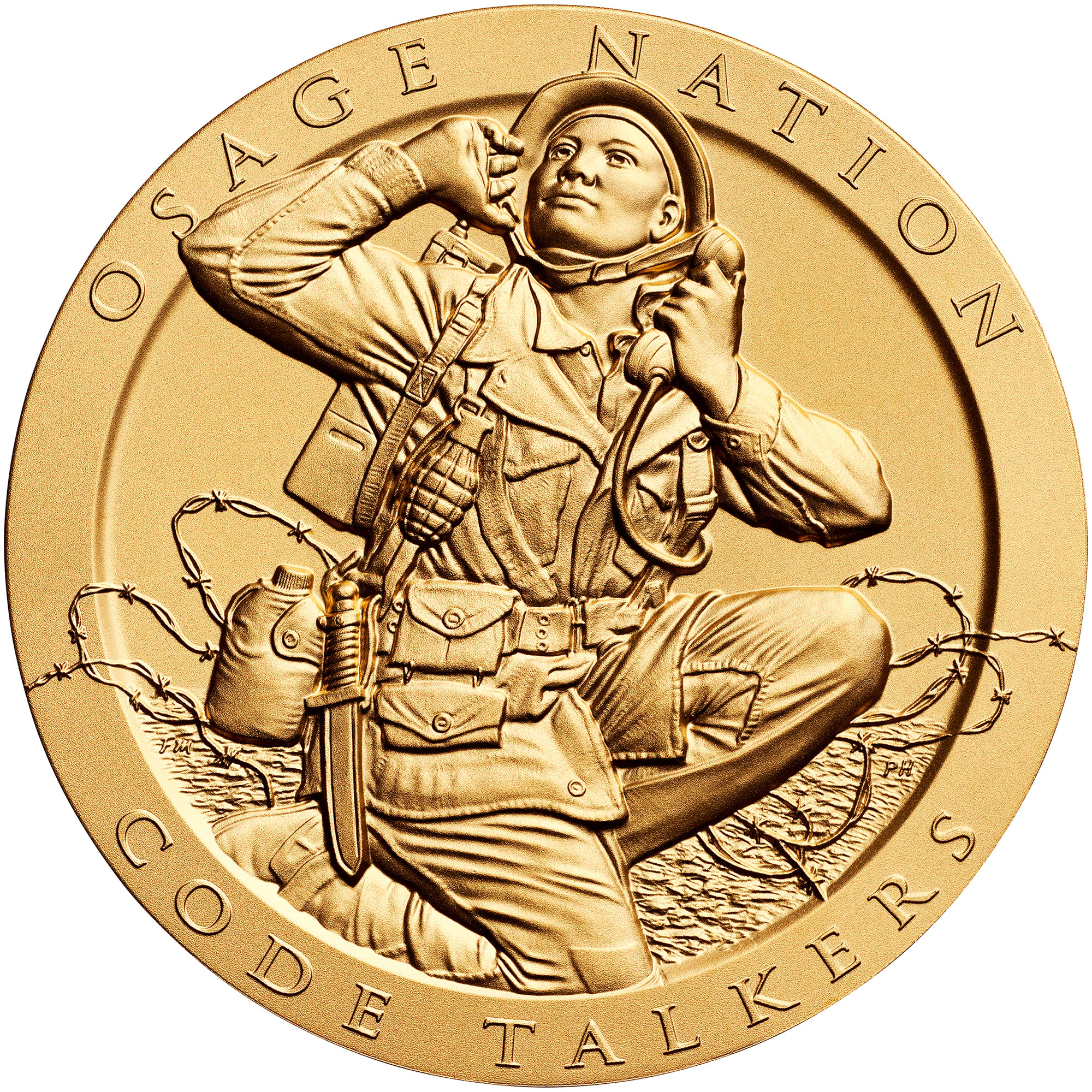 Osage Nation Code Talkers Medal Obverse