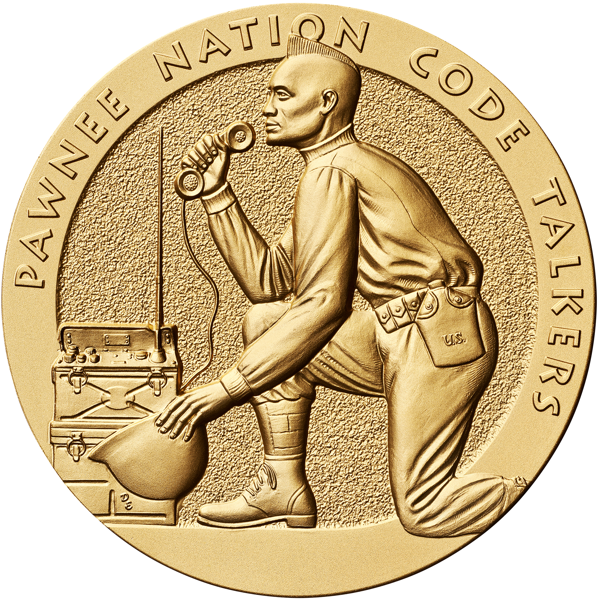 Pawnee Nation Code Talkers Medal Obverse