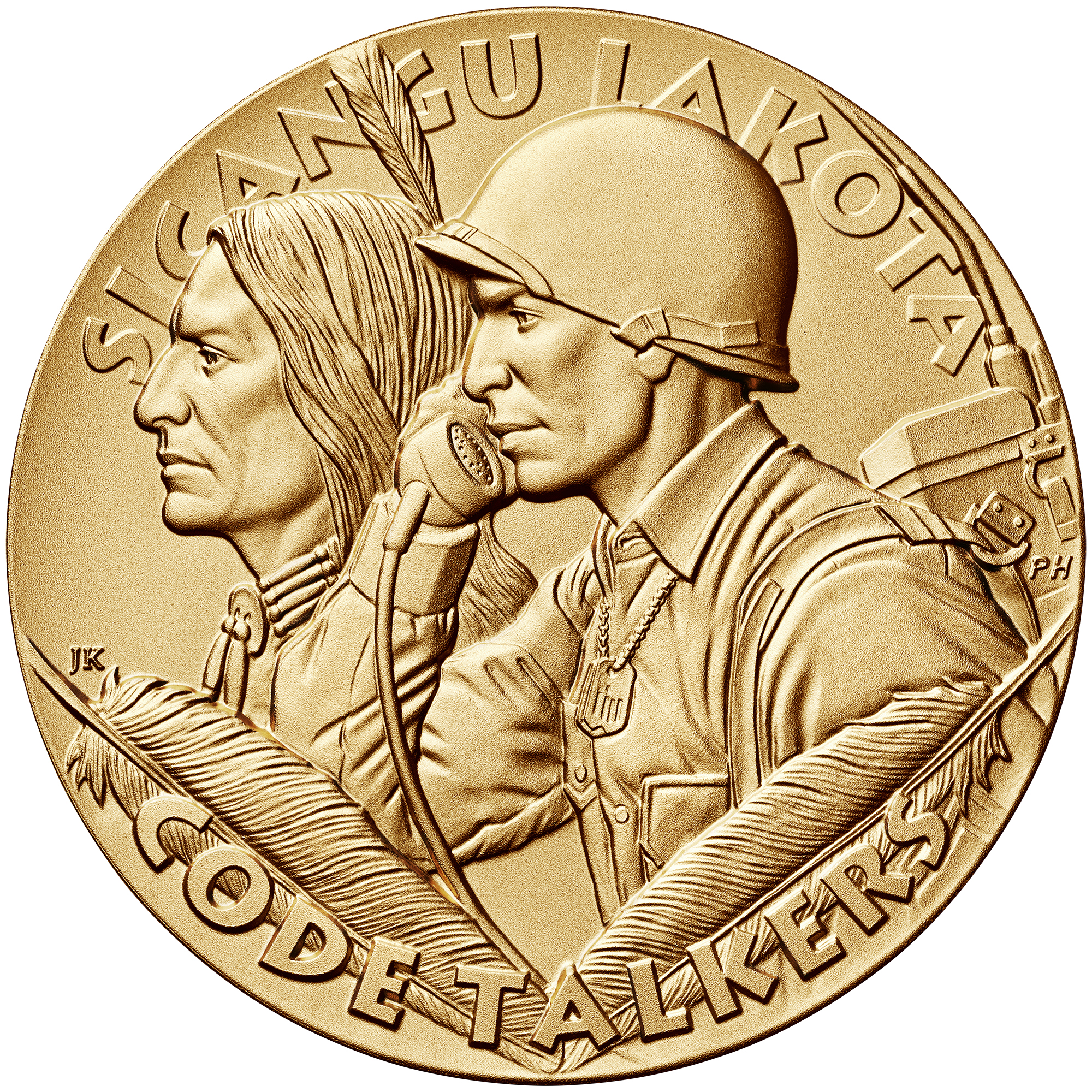 Rosebud Sioux Code Takers Medal Obverse