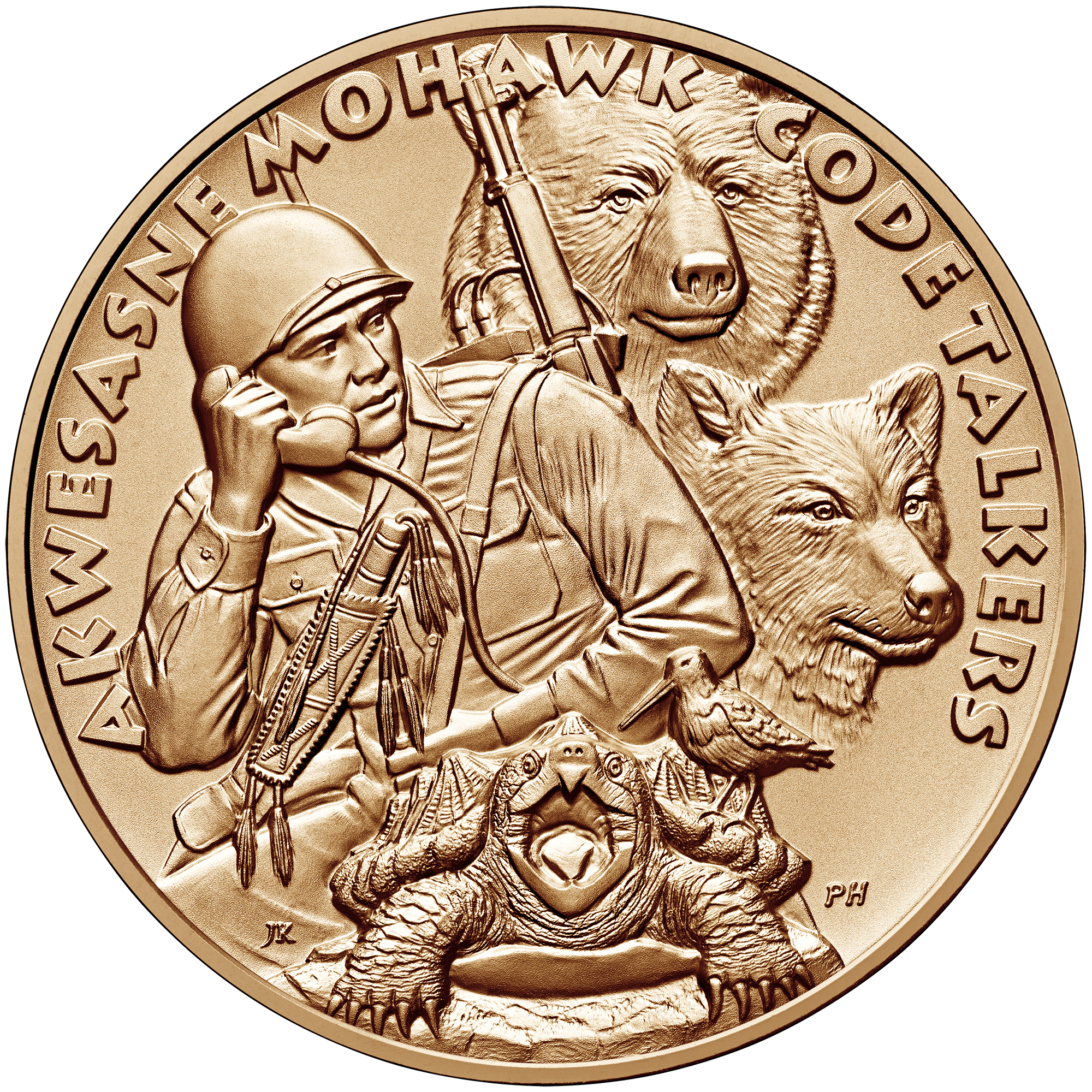 St. Regis Code Talkers Medal Obverse