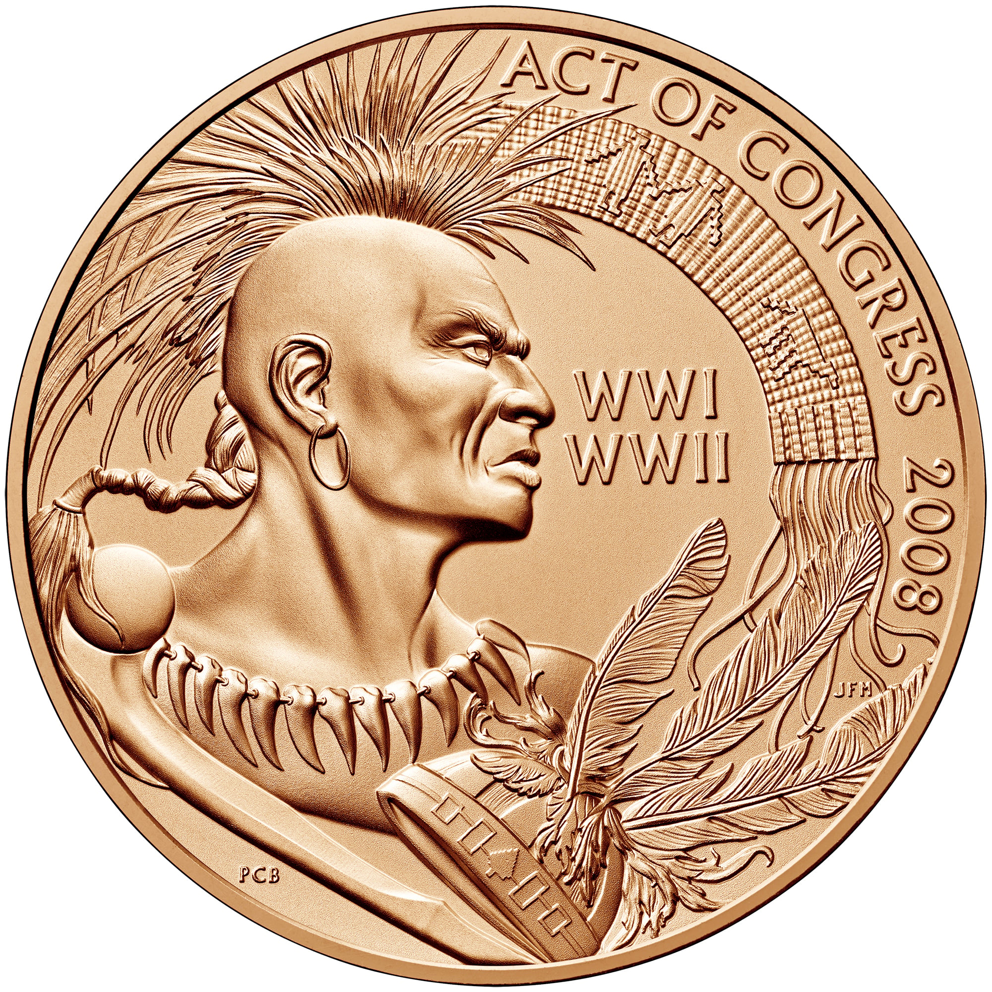 St. Regis Code Talkers Medal Reverse