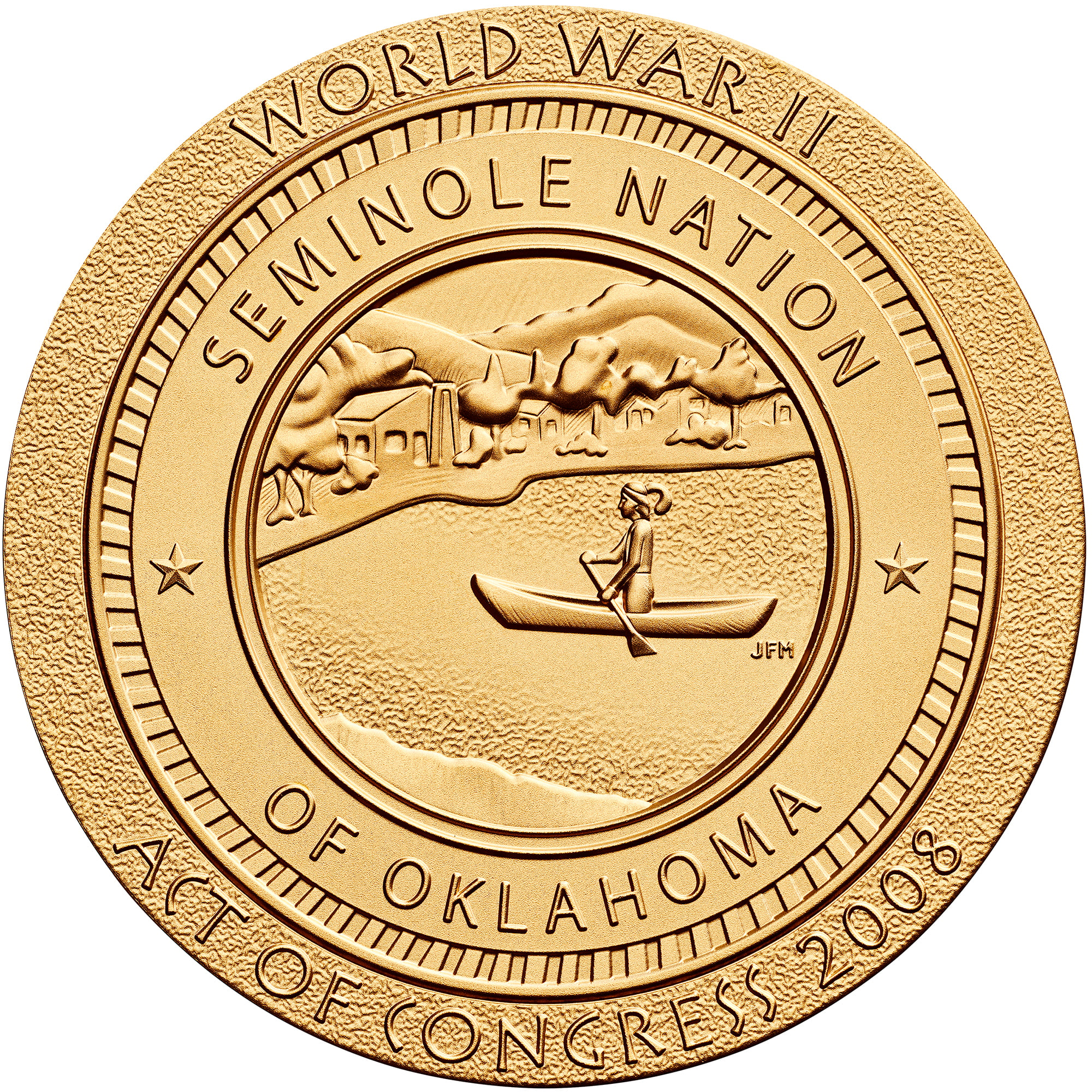 Seminole Nation Code Talkers Medal Reverse