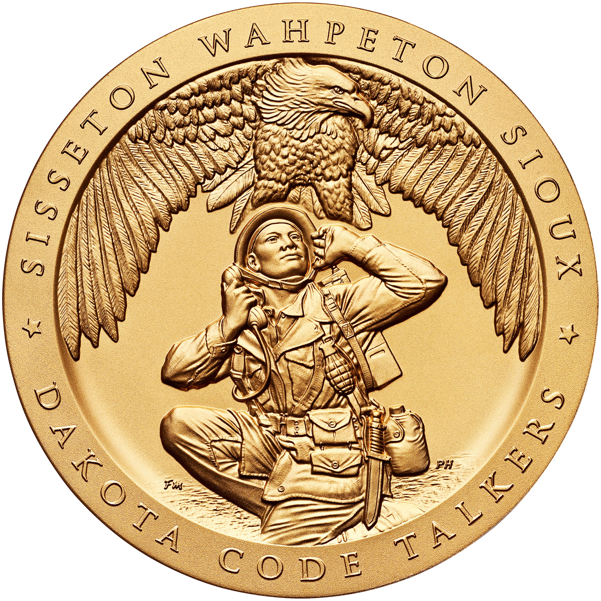 Sisseton Wahpeton Code Talkers Medal Obverse