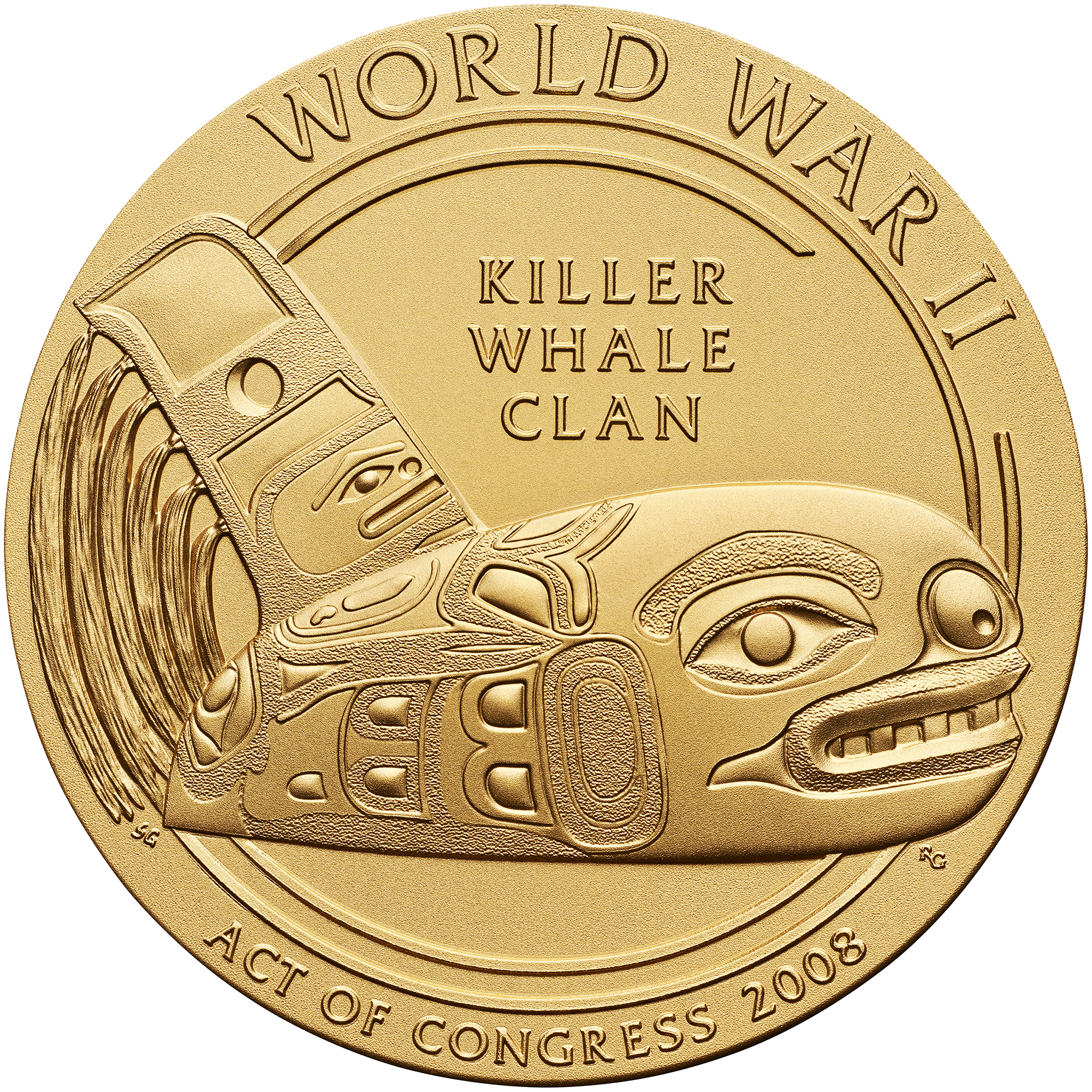 Tlingit Tribe Code Talkers Medal Reverse