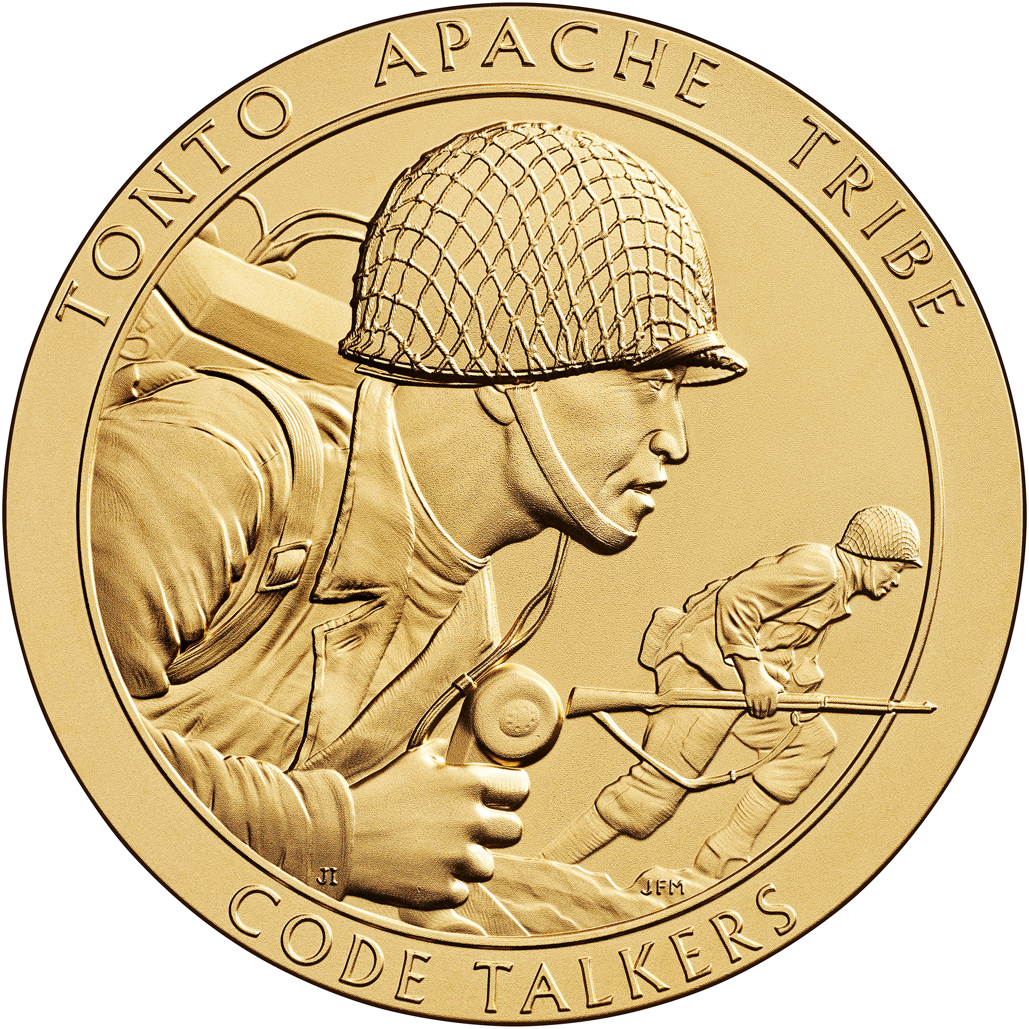 Tonto Apache Code Talkers Medal Obverse
