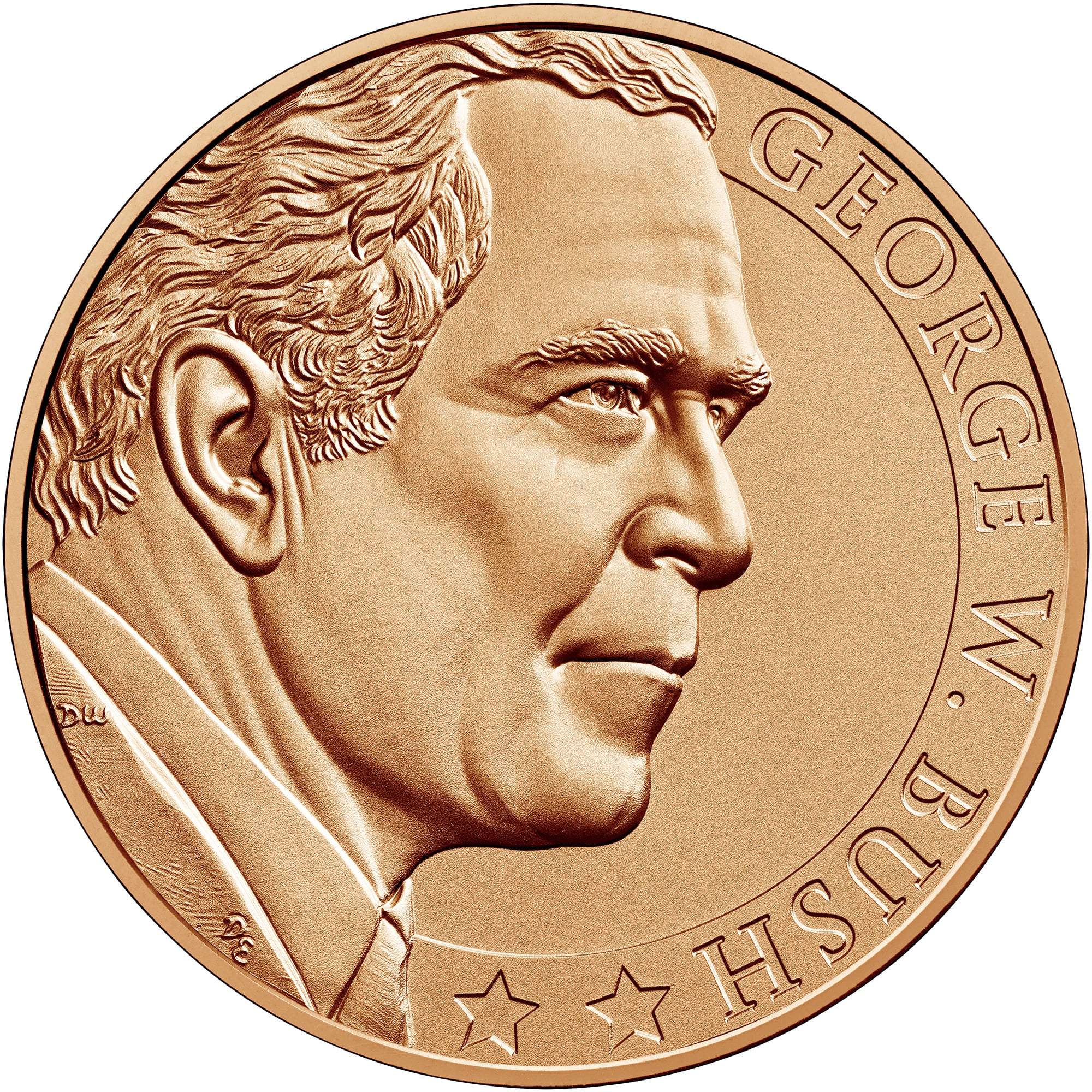 George W. Bush Second Term Bronze Medal Obverse