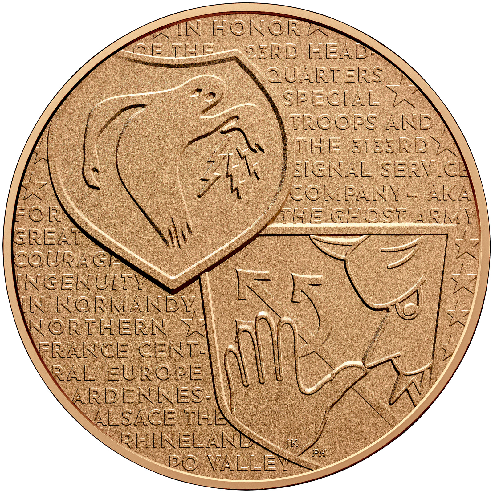 Ghost Army Bronze Medal Reverse