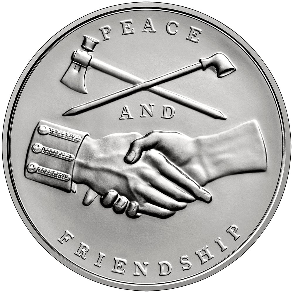 John Adams Silver Medal Reverse