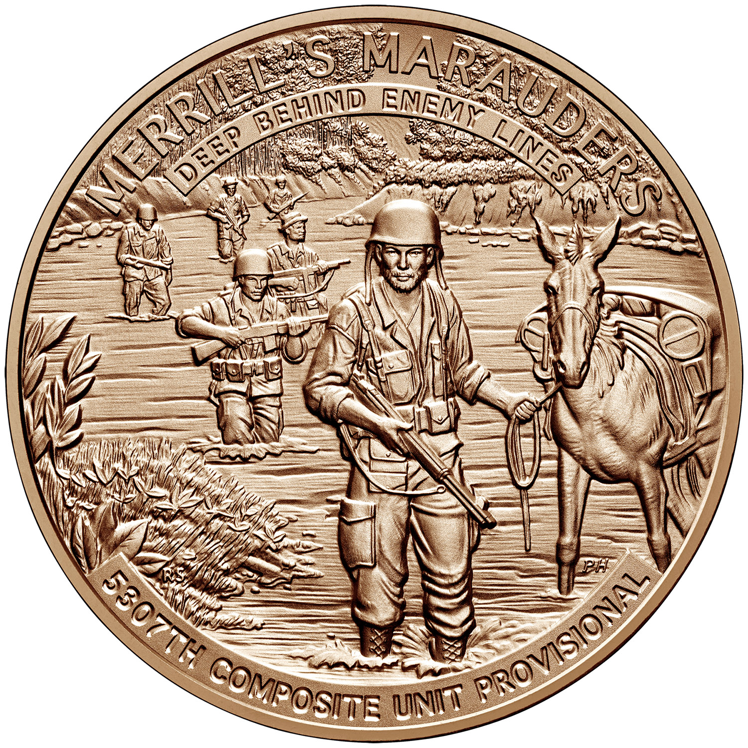 Merrill's Marauders Bronze Medal Obverse
