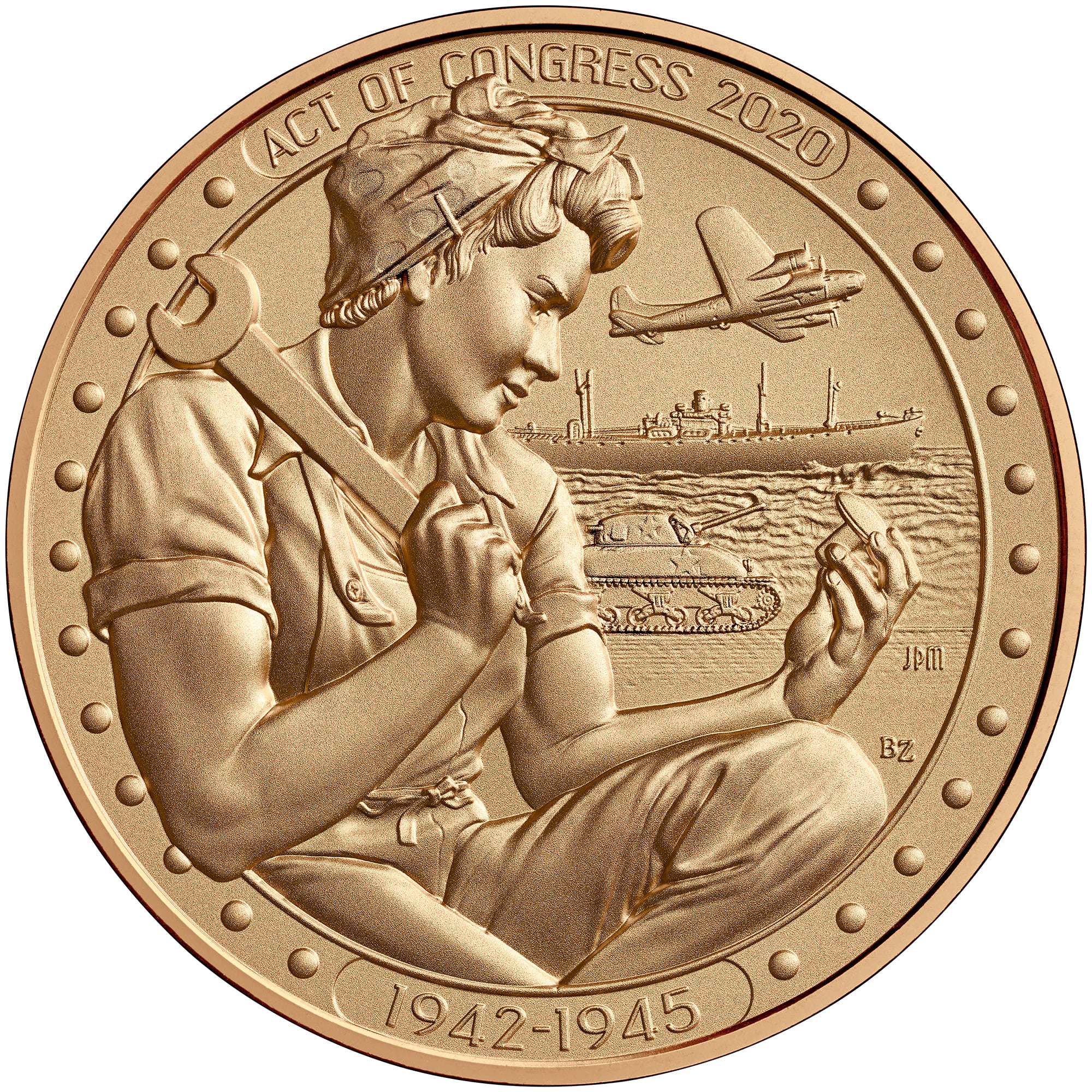 Rosie the Riveter Bronze Medal
