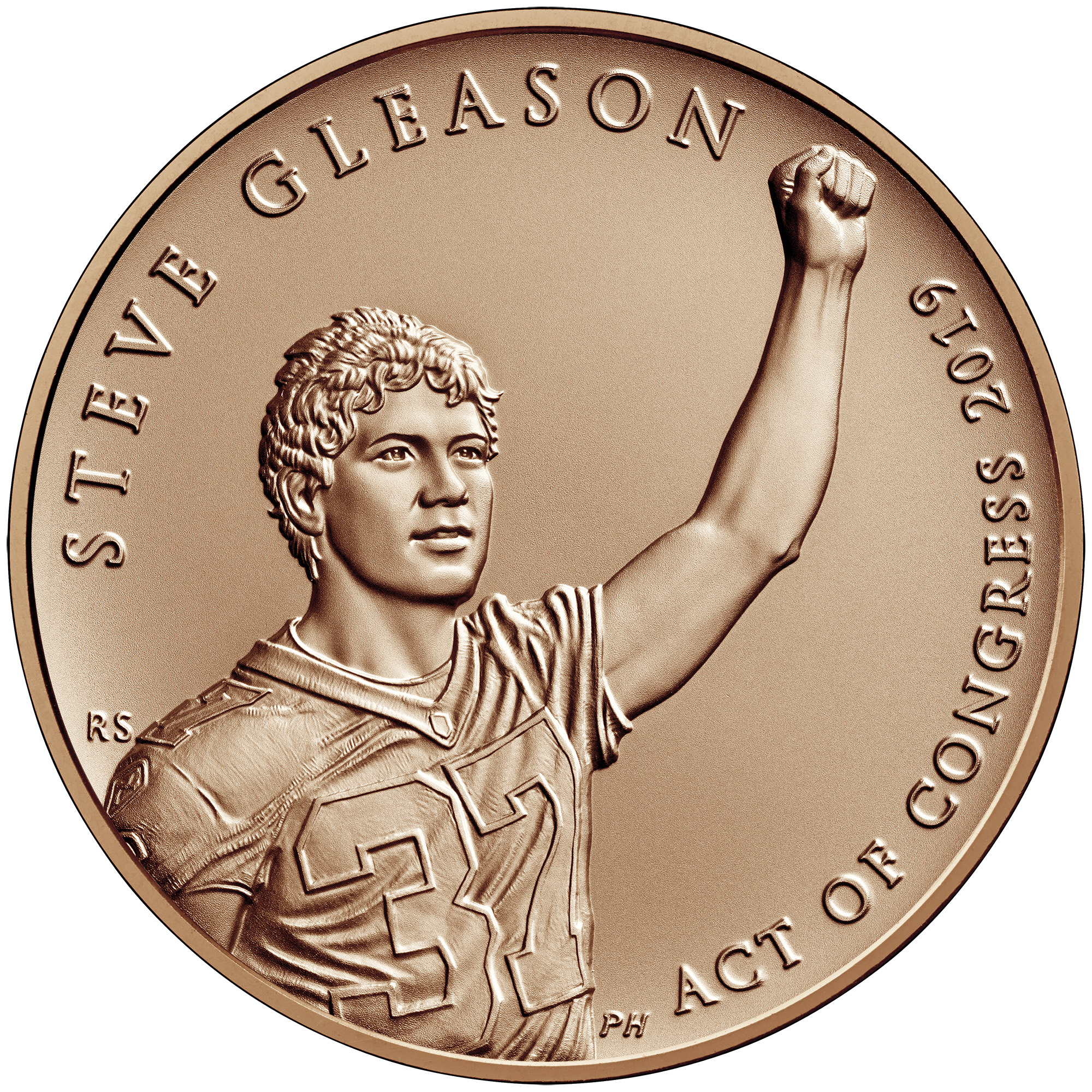 Steve Gleason Bronze Medal Obverse