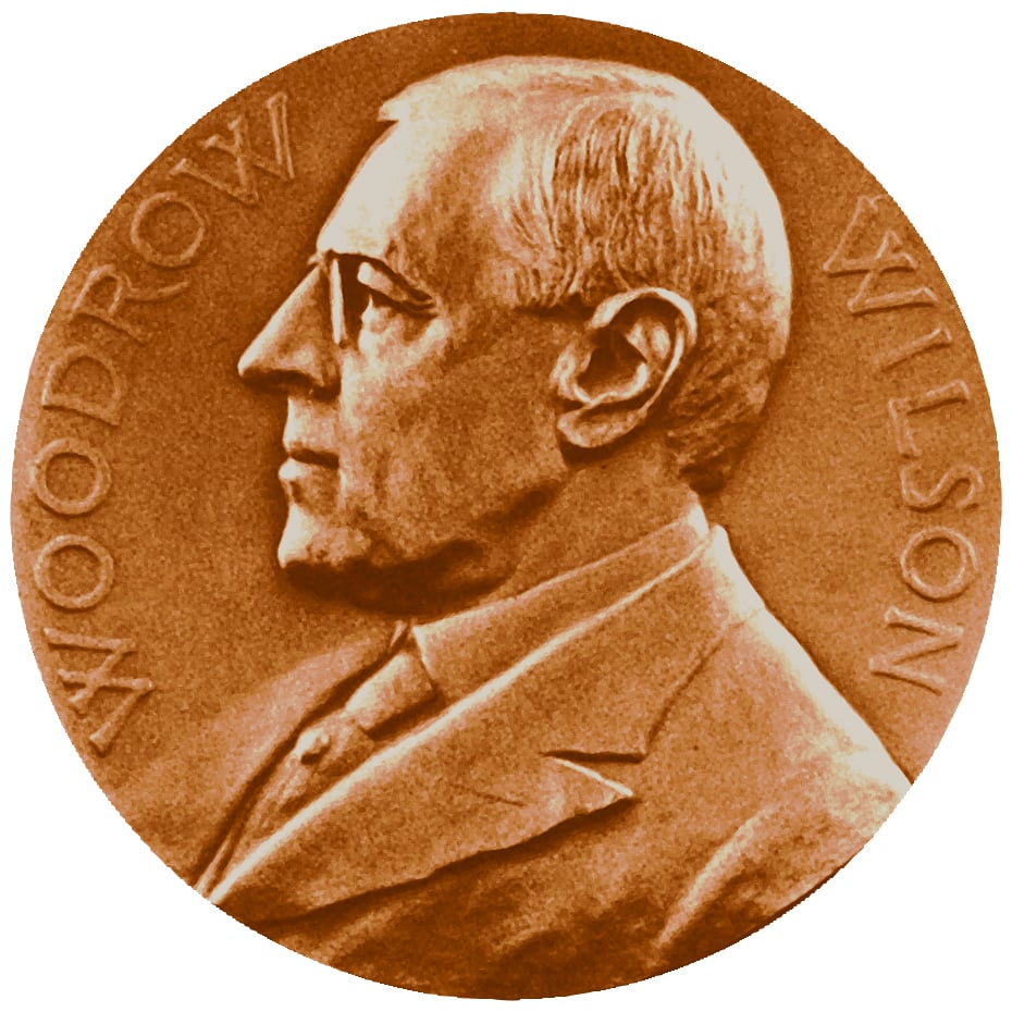 Woodrow Wilson Bronze Medal Obverse