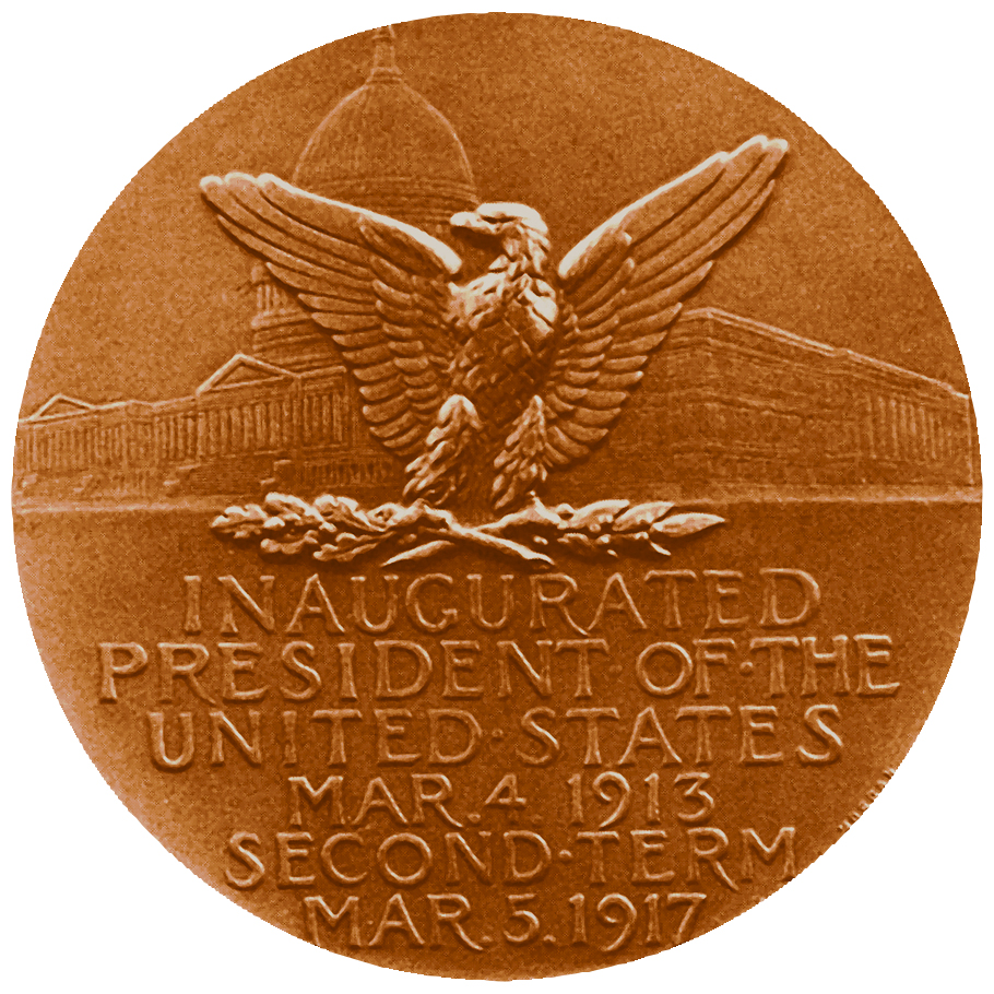 Woodrow Wilson Bronze Medal Reverse