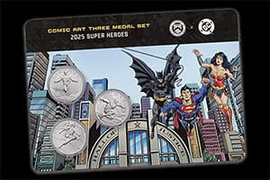 Comic Art 3-Medal Set