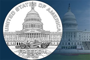 Freedom 250 Race Medal