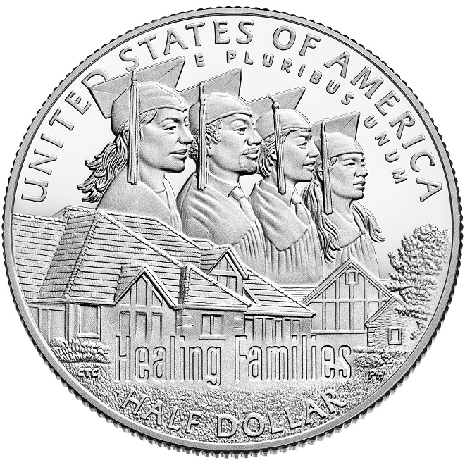 Boys Town Centennial Half Dollar Reverse