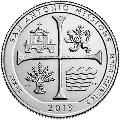 San Antonio Missions Quarter Reverse