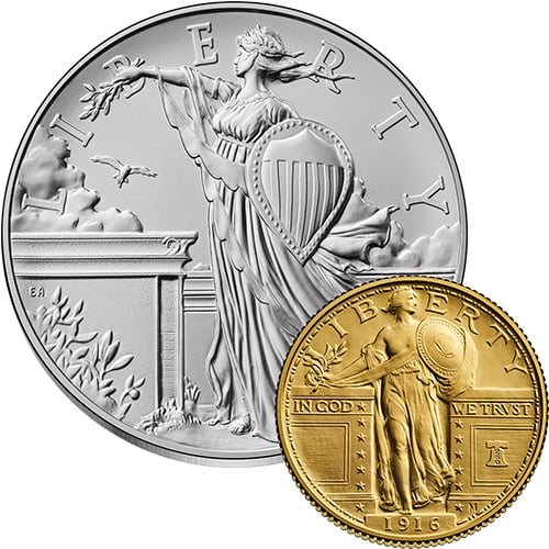 Best of the Mint Standing Liberty Coin & Medal Set