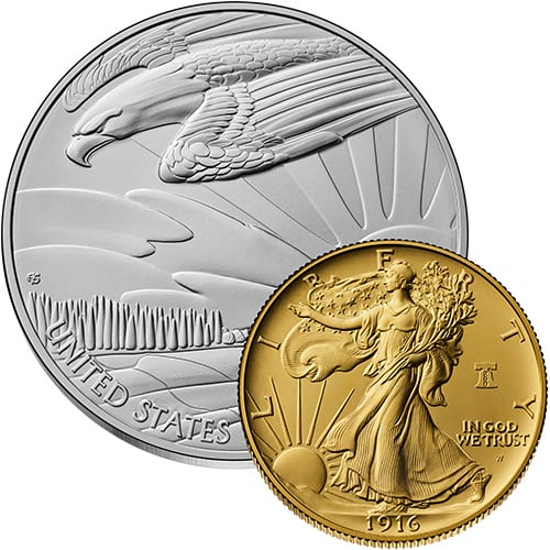 Best of the Mint Walking Liberty Coin & Medal Set