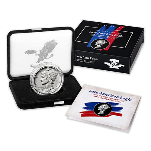 Palladium Uncirculated Coin Obverse