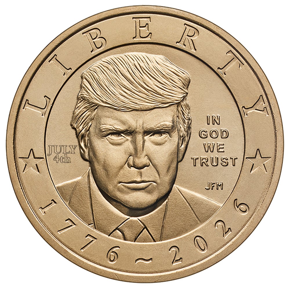Donald Trump $1 Coin July 4th Privy Mark