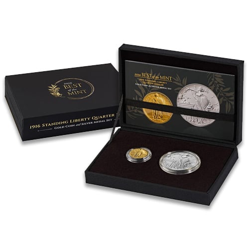 Standing Liberty Coin & Medal Set