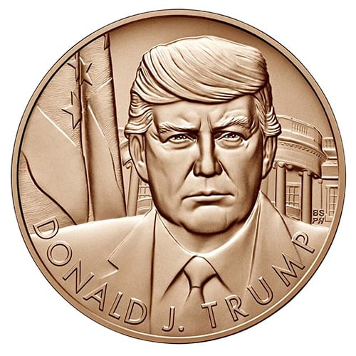 President Donald J. Trump Bronze Medal Obverse