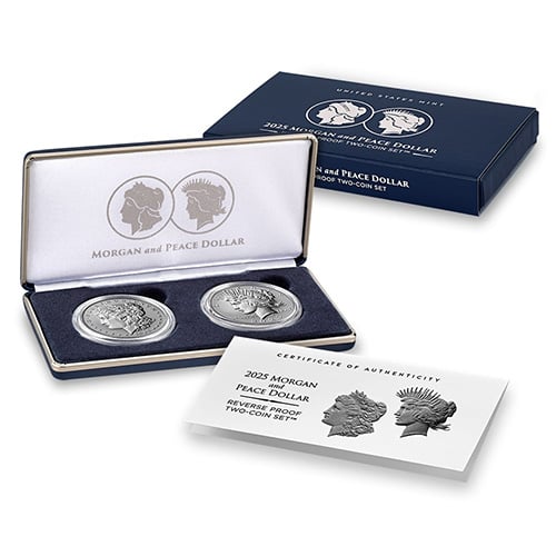 Morgan and Peace Reverse Proof Set