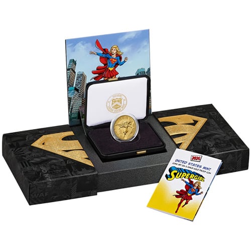 Supergirl Gold Coin Packaging