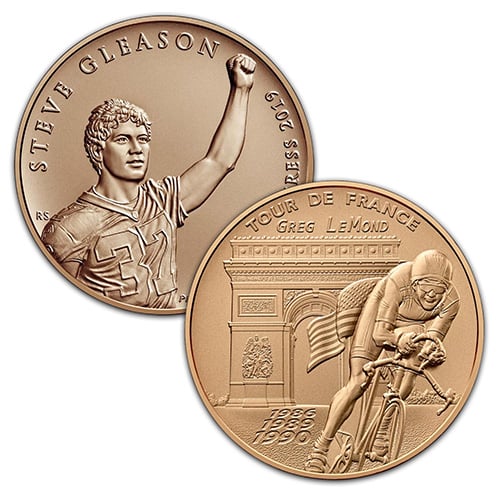 Steve Gleason and Greg LeMond Bronze Medals