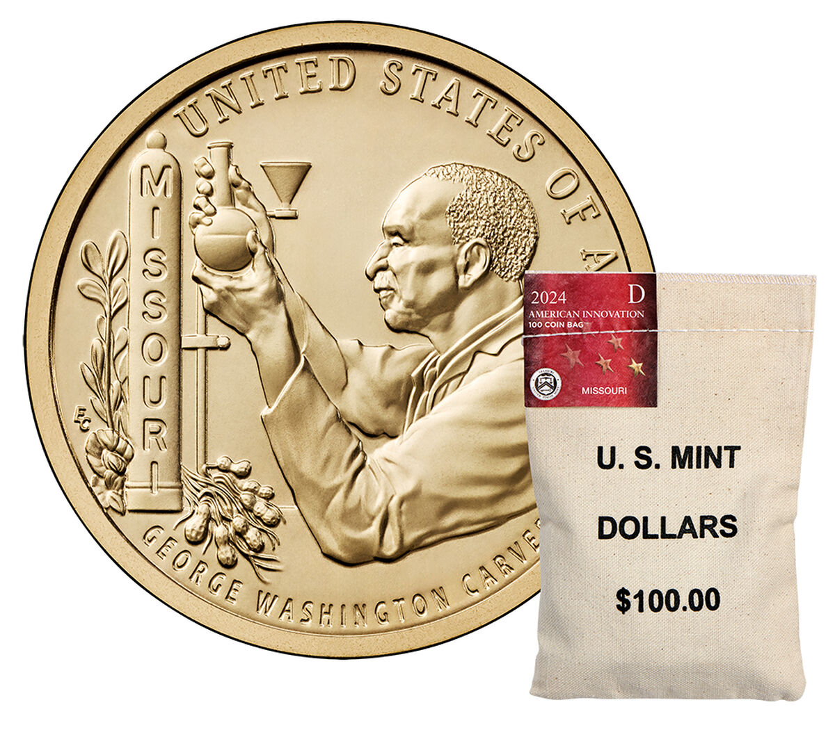 American Innovation $1 Coin 2024 Rolls and Bags - Missouri image number 1.0