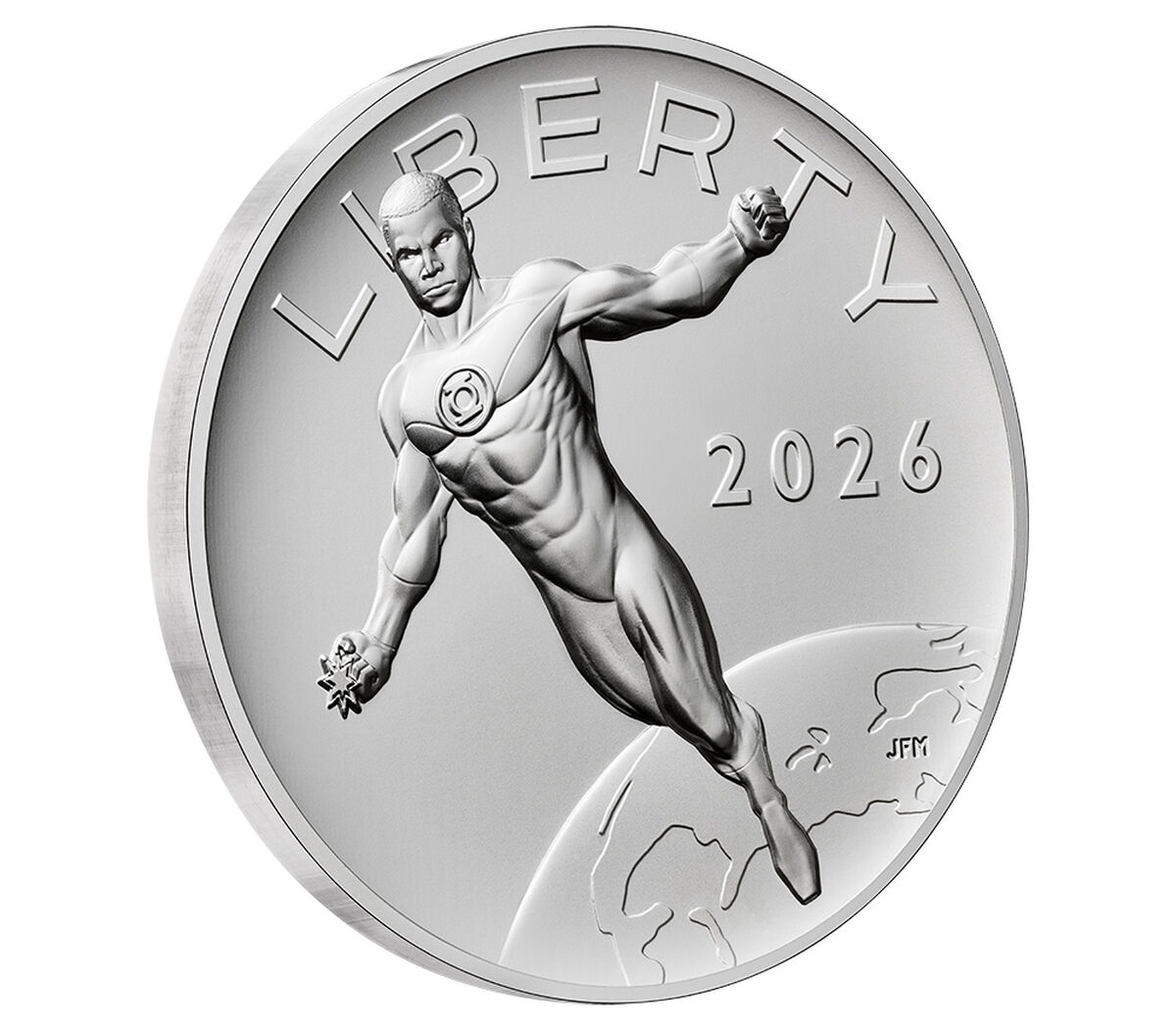 Comic Art 2.5 Ounce Silver Medal &ndash; Green Lantern&trade;, , hi-res image number 3.0