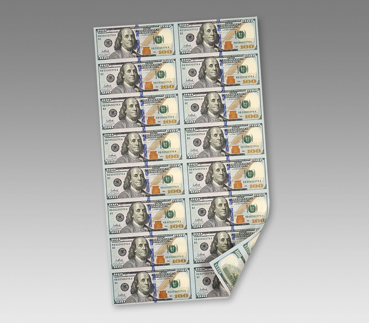 $100 &ndash; 16 Note Sheet (New York) Series 2025, , hi-res image number 1.0