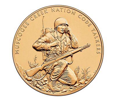 Muscogee Creek Nation Code Talkers Bronze Medal