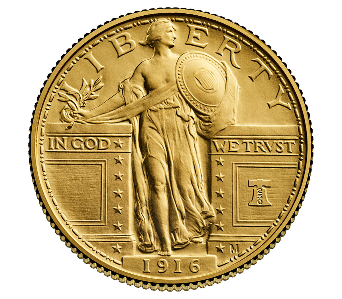 Best of the Mint 1916 Standing Liberty Quarter Dollar Gold Coin and Silver Medal Set, , hi-res image number 5.0