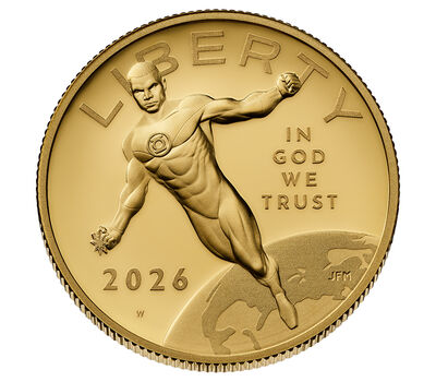 Comic Art 24-Karat Gold Proof Coin &ndash; Green Lantern&trade;