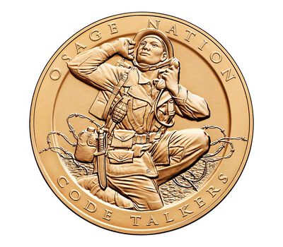 Osage Nation Tribe Code Talkers Bronze Medal