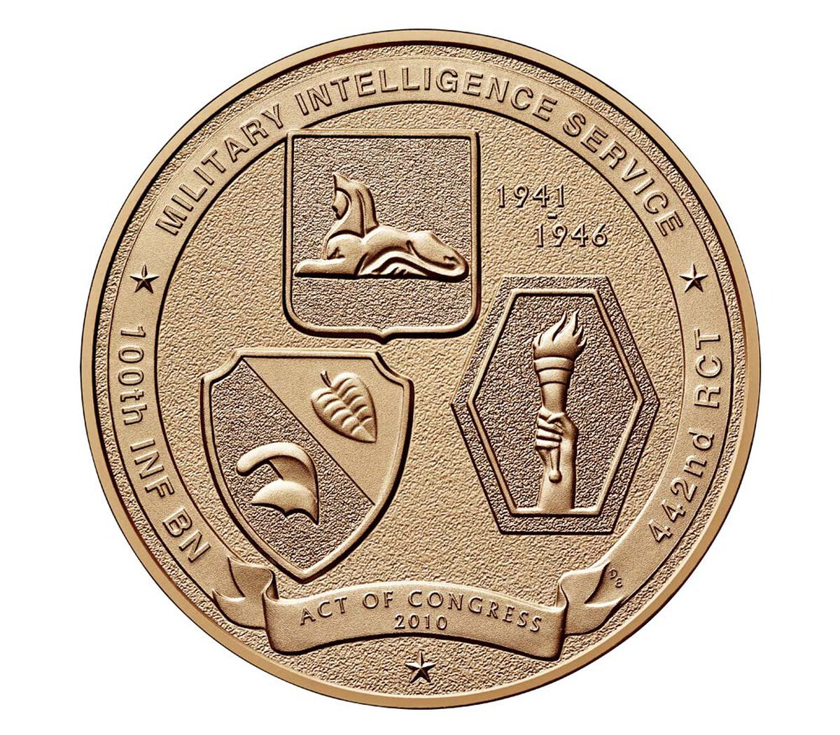 Nisei Soldiers of World War II Bronze Medal image number 2.0