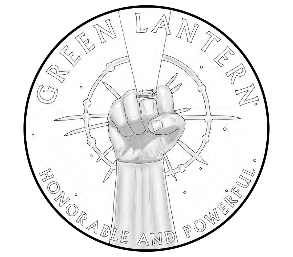 Comic Art 2.5 Ounce Silver Medal &ndash; Green Lantern&trade;, , hi-res image number 2.0
